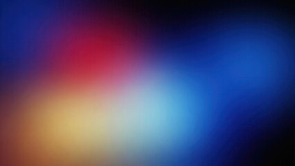 Fototapeta premium Abstract colorful gradient background with light leak effect in blue red and yellow