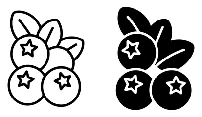 berry fruit line icon © graphenitix