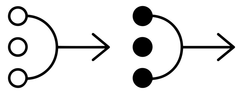 simplify process icon vector
