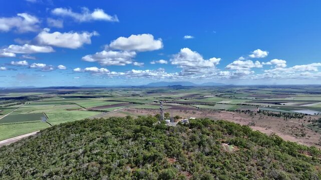 Cinematic aerial footage of Mt Inkerman Queensland, Australia