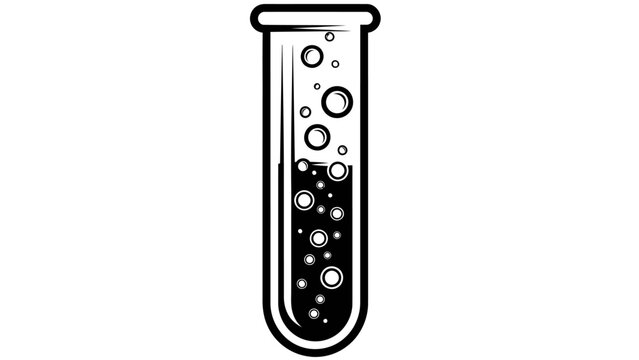 Bubbling Test Tube: Science Experiment, Chemistry Lab, Liquid Reaction, Abstract Bubbles