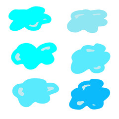 Fototapeta premium set of clouds