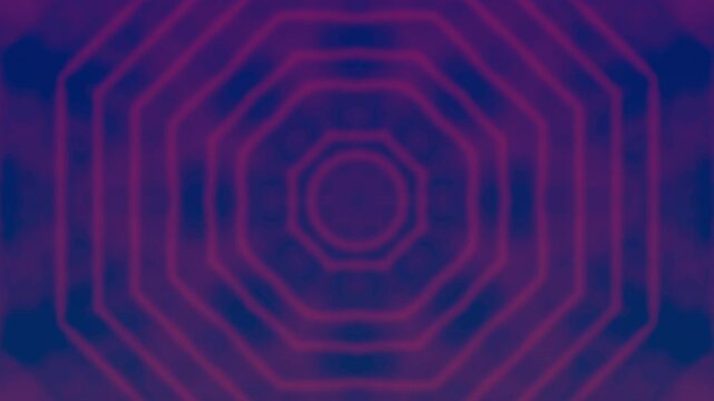 Sfondo animato a tema astratto surreale con elementi geometrici disposti in strutture simmetriche