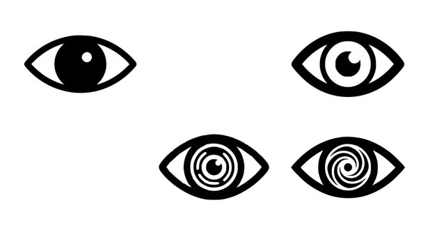Creative Eye Sign Icon Vector Pack with Modern Visibility Symbols for UI Apps Websites Branding and Graphic Design