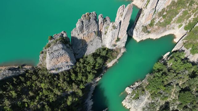 Tourism at Canelles Reservoir Finestres