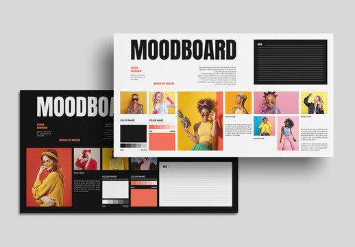 Minimal Brand Mood Board Template