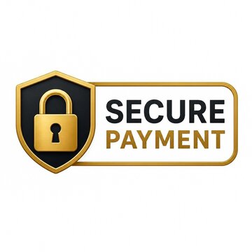 Essential emblem signifying a secure and trustworthy digital payment process for online transactions and confidential data exchange