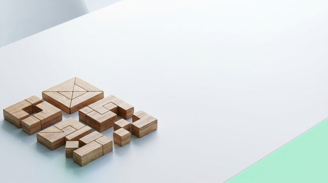 fresh cucumber water for healthy hydration and wellness with wooden puzzle blocks for critical thinking