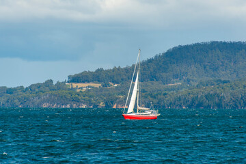Sailing Vessel near Bruny Island - Tasmania © Adwo