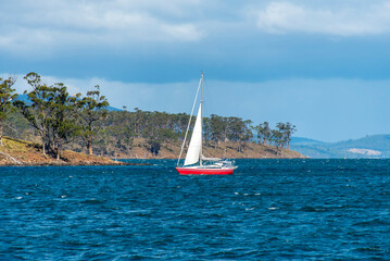 Sailing Vessel near Bruny Island - Tasmania © Adwo