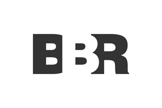 BBR logo design. Initial letter B B R bold font style for tech startups, consulting, corporate branding. Creative company name, headlines typography identity, trendy logotype.