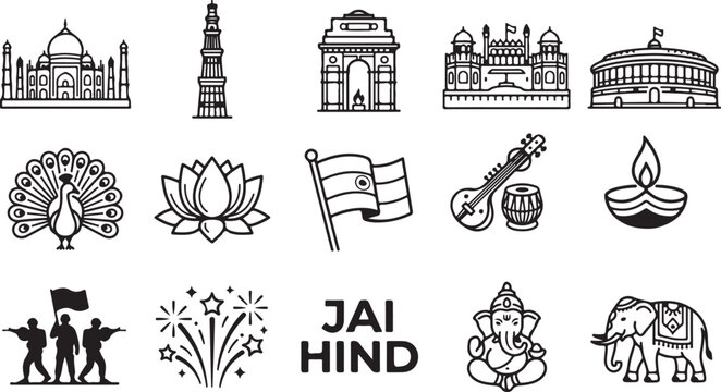 Independence day india celebrations and symbols