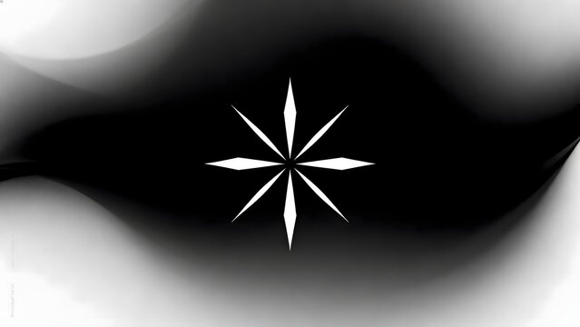 Abstract star design on gradient background