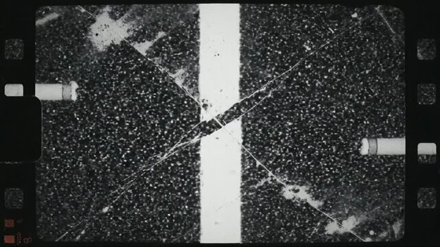 Flickering Vintage Film Grain Texture | Gritty Scratches & Analog Noise