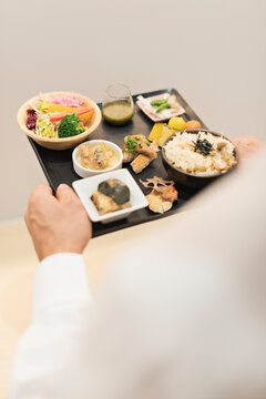 和食ランチプレートのクローズアップ