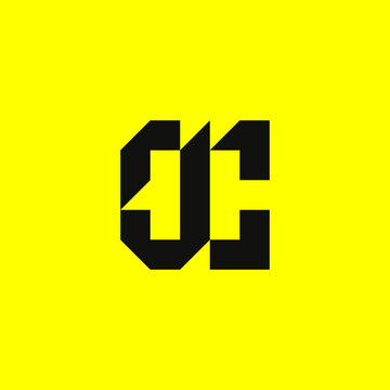 Letter JC Monogram geometric logo