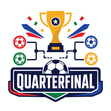 Football Quarterfinal Tournament Icon