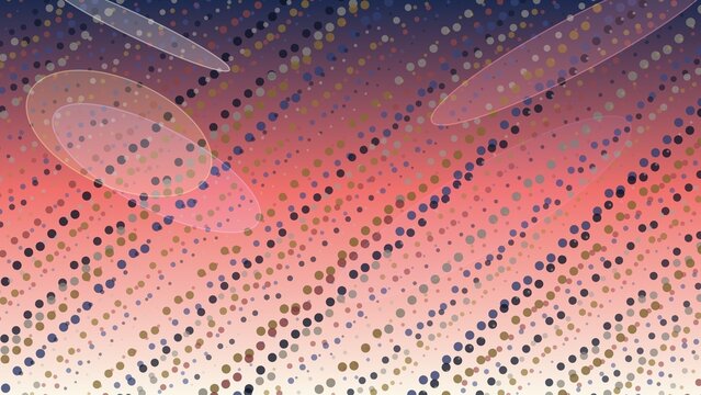 Abstract colorful dots pattern with elliptical highlights