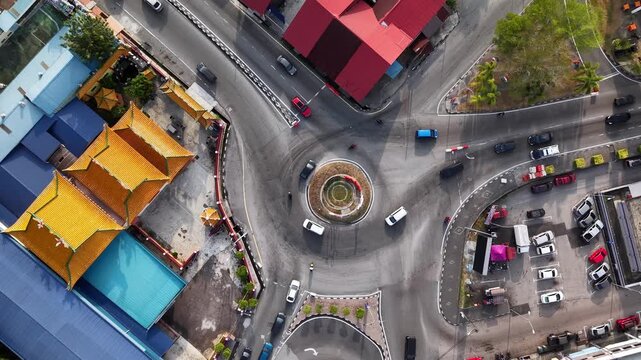 Similar roundabout perspective but slightly different angle