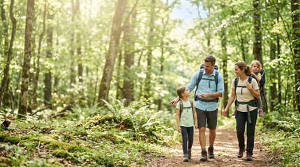 Fototapeta premium Outdoor safety measures for nature adventures in eco-friendly environments