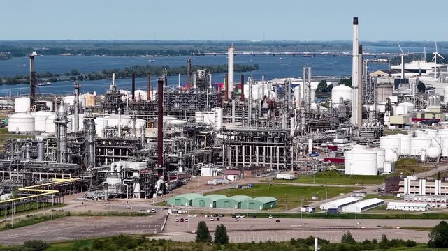 Industrial Aeria of Moerdijk, the Netherlands