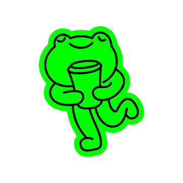 Vector hand-drawn doodle illustration, funny friendly mascot and character for branding, prints, packaging, stickers,