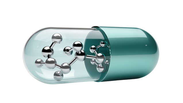 Capsule with metallic molecular structure inside