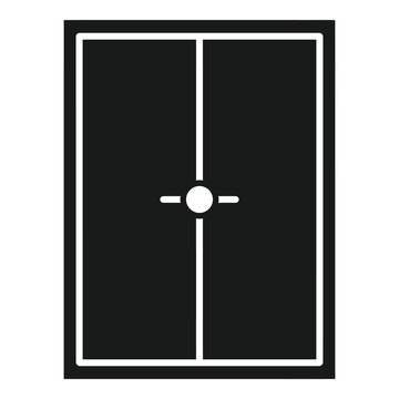 Graphic illustration of a safe deposit box with a handle icon