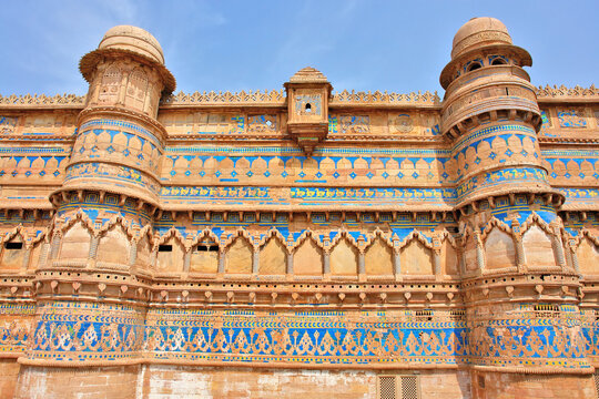 The Fort of Gwalior or Gwalior Fort  a 6th-century hill fort in Gwalior, India. 