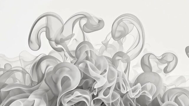 Smoke swirls dance freely