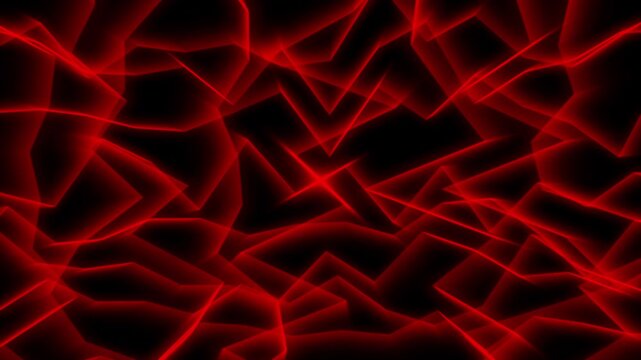 Chaotic line paths draw abstract background red graphics. Red graphics animation waves neon geometric vector curves. Red graphics layout loops creative video presentation backdrop.