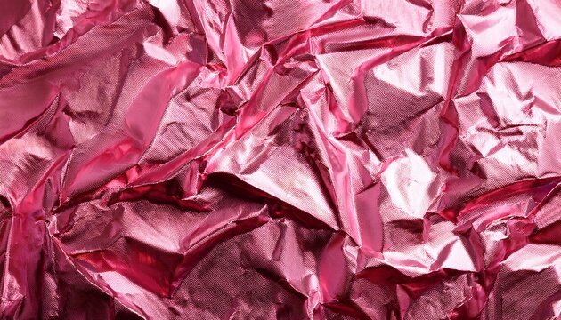 Pink Foil Texture Pink Background