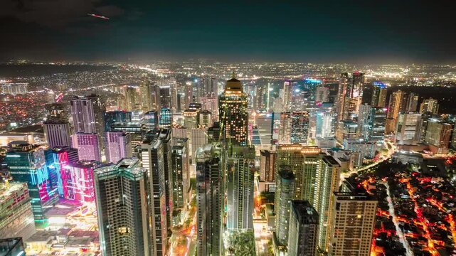 Hyperlapse of the Grand Hyatt in Bonifacio Global City in Metro Manila.