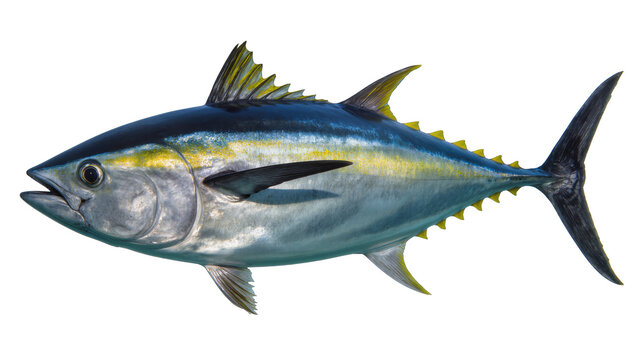Yellowfin Tuna Fish Side View