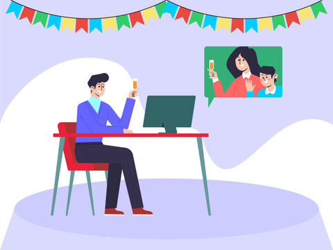 Merrymaker Concept Illustration Illustration Vector Style