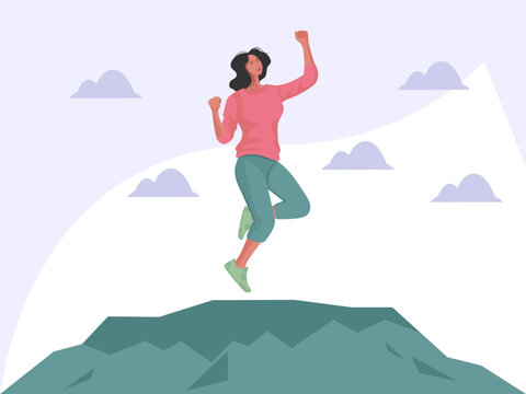 Uplift Concept Illustration Illustration Vector Style