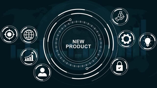 New Product policy law. Business, Technology, Internet and network. Motion Graphic concept. animation