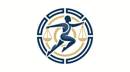 Fototapeta premium Legal Justice Scales Balance Symbol Vector