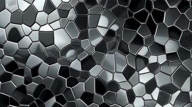 Abstract hexagonal pattern animation with smooth transitions