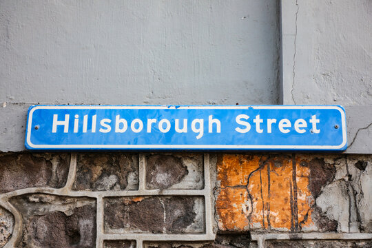 Grenada (Ost-Karibik) - Hillsborough Street (Stra&szlig;enschild)