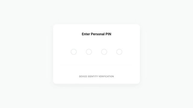 Incorrect PIN Entry on Device Verification Screen