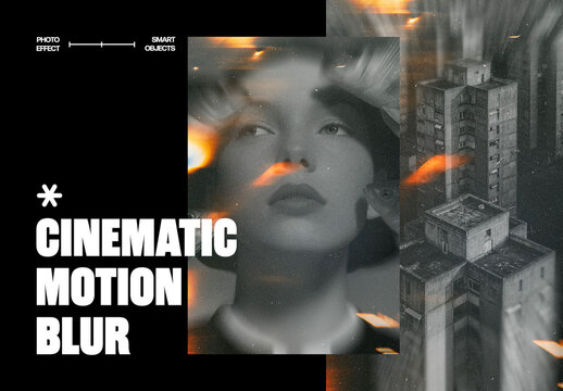 Cinematic Motion Blur Photo Effect For Poster And Social Media Design