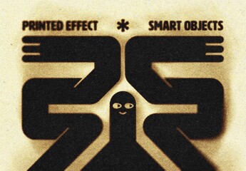 Dirty Paper Print Photo Effect For Poster And Print Design