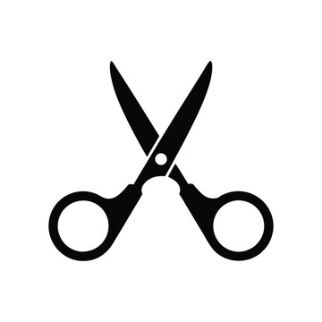 Scissors vector logo design. Scissors Icon