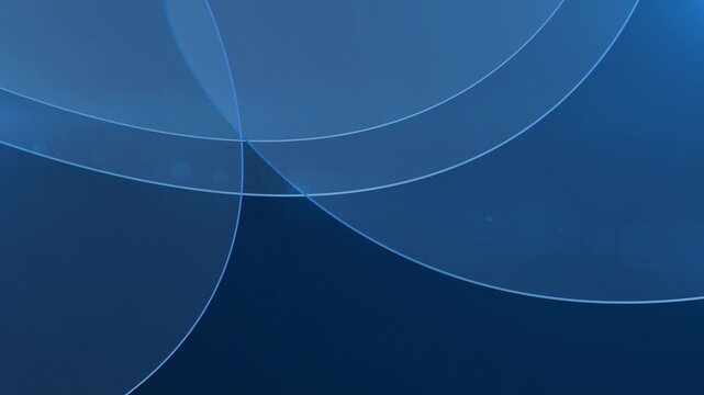Abstract Corporate Dark Blue Background with Moving Curved Lines and Subtle Light Glare Lens Flare Loop animation 4k.