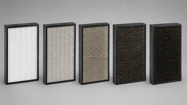 Air purifier filter life cycle saturation comparison with purifier saturation progression pollution maintenance particulate replacement accumulation comparison appliance