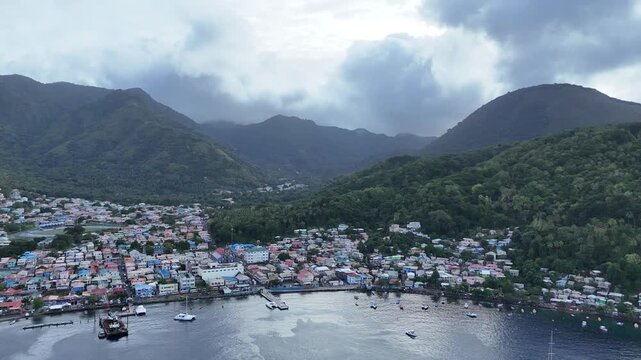 Soufri&egrave;re Town in Saint Lucia