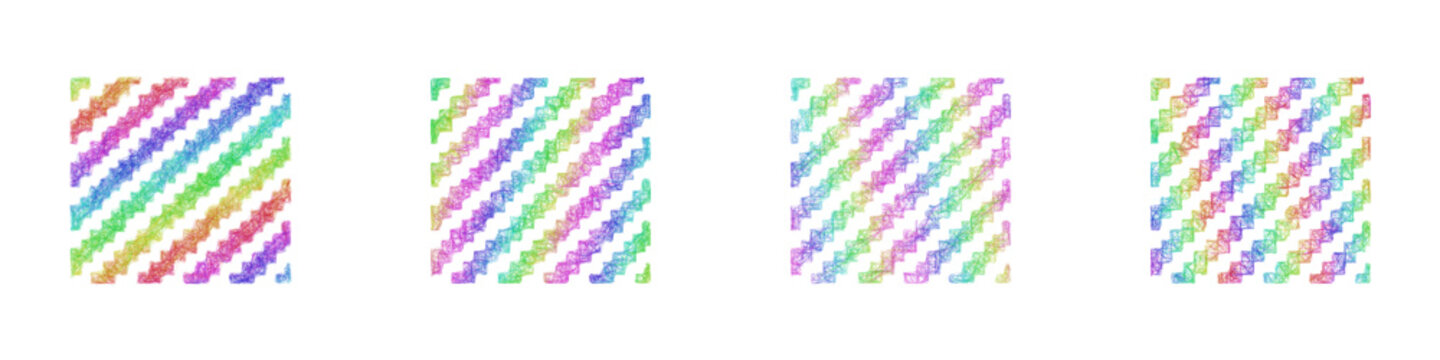 Colorful sketch carbon fiber icon design set