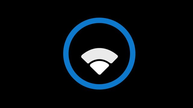 WiFi Signal Icon for Wireless Internet and Network Connection