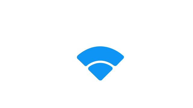 WiFi Signal Icon for Wireless Internet and Network Connection